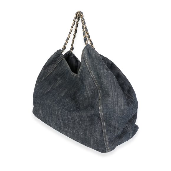 Chanel Blue Denim XL Coco Cabas Tote - Picture 2 of 7